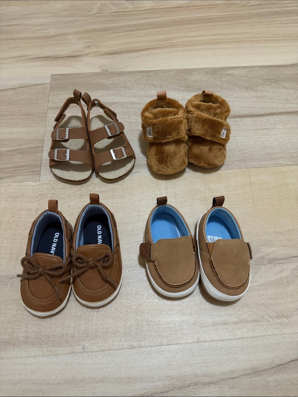 Old Navy Toddler Brown Casual Shoes - Faux Suede & Sandals